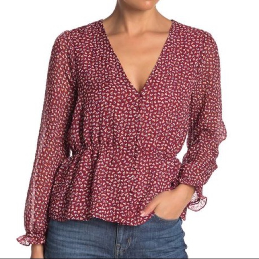 NWOT Madewell Long Sleeve Overture Top
